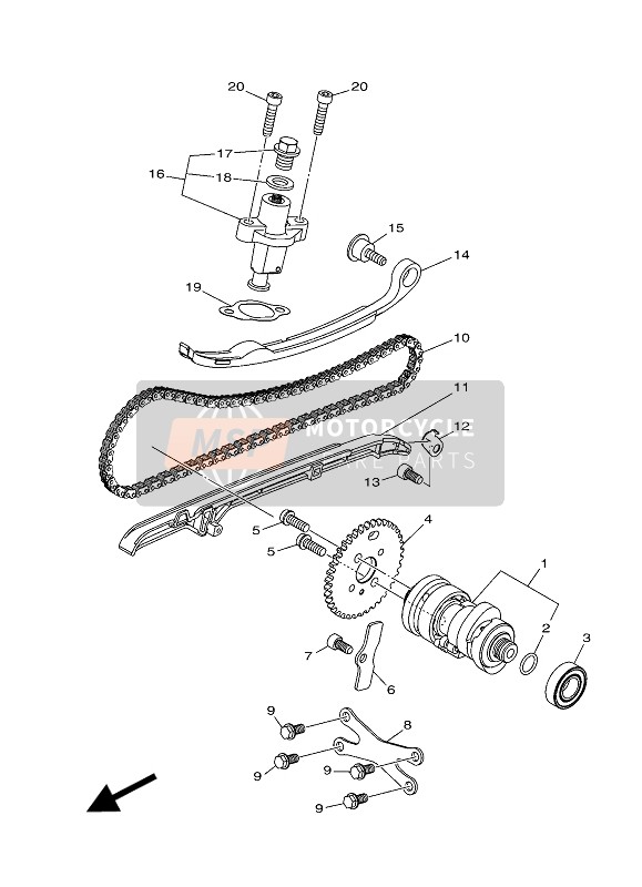 Yamaha X-MAX 300 2018 Camshaft & Chain for a 2018 Yamaha X-MAX 300